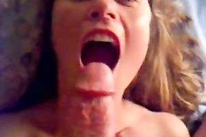 Huge facial present for my marvelous beautiful ginger slutty wife