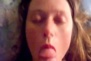 Huge facial present for my marvelous beautiful ginger slutty wife