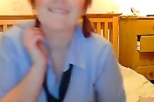 Ardent corpulent housewife wanted to show off her large saggy knockers