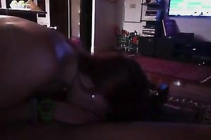 Cute dark brown coed slutty wife takes a chance to give a precious irrumation