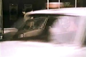 Brunette busty German hottie in the evening entertains herself with a ramrod