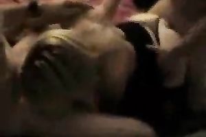 Cock hardening homemade clip of my black cock sluts fucking in three-some