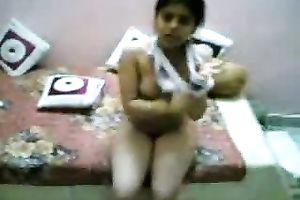 Cute and breasty youthful Indian whore Sonia filmed on webcam