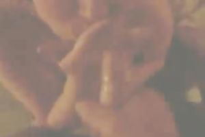 Delicious blonde housewife receives facial after a vehement blowjob