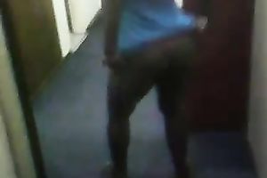 Hot selfie of my ebon girlfriend shaking her majestic rump