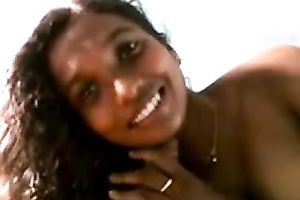 Hot black skin hot playgirl with large boobs sucks meat of her guy