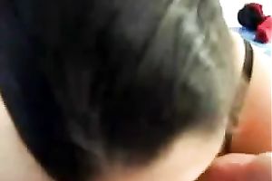 Cum-addicted GF sucks my fully upright dick like a real pro