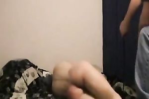 German yielding playgirl let my buddy slap her wazoo on the dirty ottoman