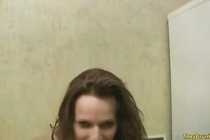 Lewd slim dilettante dark head fingers her own juicy wet love tunnel