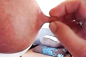 My desirable white lady lets me grab her glamorous bumpers