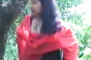 Indian bombshell flashes her big pointer sisters and then performs oral sex on her guy