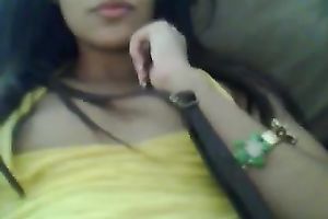 Dark haired skinny floozy naked her flat stomach and teats to me