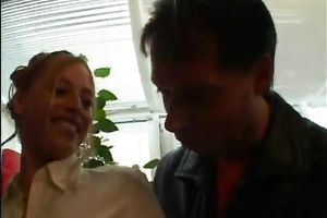 Gorgrous golden-haired playgirl craves anybody to touch her kitty