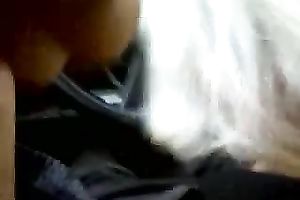 Dirty aged blond woman in my car blowing my 10-Pounder