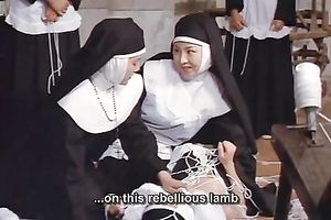 Two hot oriental dark brown lesbian babes shows their excitement