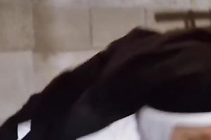 Two hot oriental dark brown lesbian babes shows their excitement