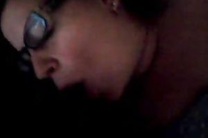 Chunky BBW secretary Becky sucks my BBC on morning at work