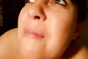 Mature and breasty cheating wife is a queen of oral pleasure sex in sofa