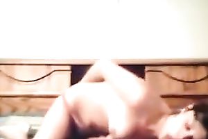 Amazing super carnal brunette cowgirl was riding my buddy on top