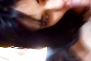 Young married cutie with fat lips sucks knob so well