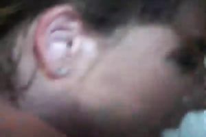 Dark haired whorish cutie has hawt fuck with her feverish hubby in bedroom