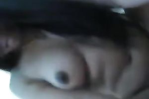 Cute Asian dilettante girlie sucked her BF's pecker and was nailed missionary