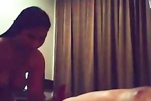 Sweet natural black haired gal of my buddy is fond of giving him a worthwhile BJ