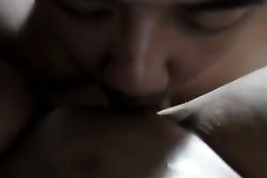 Sassy Hong Kong girlfriend discharges me licking her drooling vagina