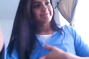 Stunning amateur Desi beauty showing snatch closeup