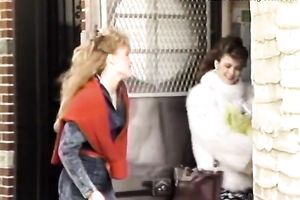 He pulls that guy hair as this chab bangs her fur pie hard from behind