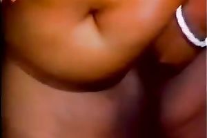 Skinny white man can't live without the gigantic marangos of dark BBW black cock slut