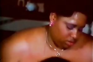 Skinny white man can't live without the gigantic marangos of dark BBW black cock slut