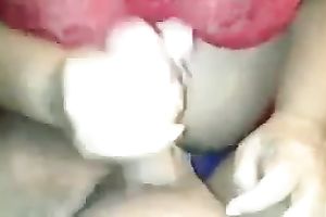 Chunky large breasted cheating wife provided favourable hubby with astonishing HJ