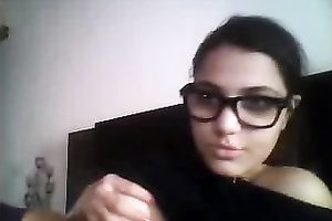 Cute livecam sweetheart shows her merry mangos and squeezes 'em