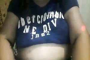 Ardent Filipina brunette hair mother I'd like to fuck was flashing her rather saggy large milk cans