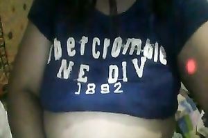 Ardent Filipina brunette hair mother I'd like to fuck was flashing her rather saggy large milk cans