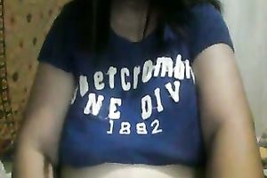 Ardent Filipina brunette hair mother I'd like to fuck was flashing her rather saggy large milk cans