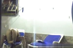 I spied on a pretty model white women of my rich neighbour