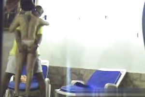 I spied on a pretty model white women of my rich neighbour