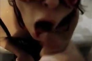 Masked black haired wife wanted to ride my buddy on top like a hoe