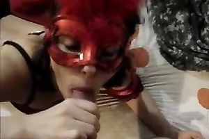 Masked black haired wife wanted to ride my buddy on top like a hoe