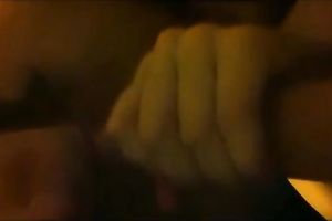 Brunette cutie sucks a prick and receives her hairless twat drilled