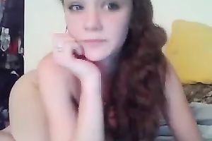 Wild and cute playgirl with charming face will mesmerize you with her amazing solo