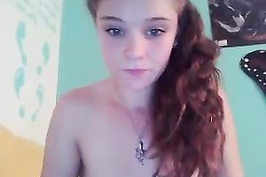 Wild and cute playgirl with charming face will mesmerize you with her amazing solo