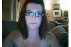 Busty brunette hair white women from Texas shows me her large rack on Skype