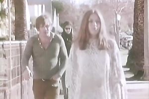 Amazing trio with barefaced red head tramps and one perverted guy