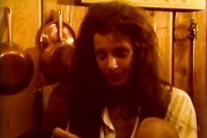 Godlike brunette hair chick receives her fur pie filled with large jock