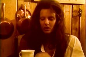 Godlike brunette hair chick receives her fur pie filled with large jock