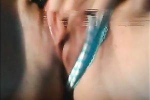 I caress my hairless cum-hole with fingers in my sexy solo