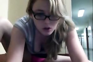 I have a fun stroking my cunt in the hotel